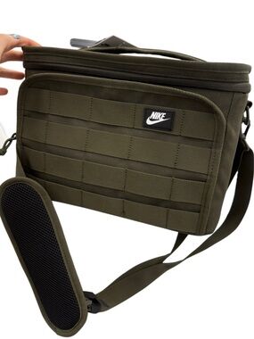 New Nike Olive Tactical insulated lunch Bag cooler with Front MOLLE Panel green
